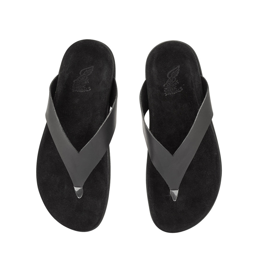 サンダル・ミュール ANCIENT GREEK SANDALS SLIPPER (CHARYSFOOTBED ALLBLACK) Charys Footbed – Ancient Greek Sandals