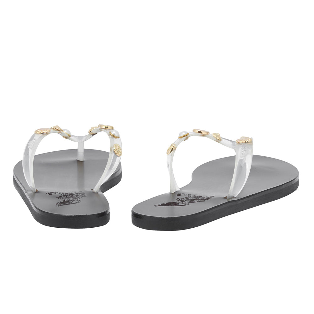Saionara Jelly Shells Vinyl/Leather Clear – Ancient Greek Sandals