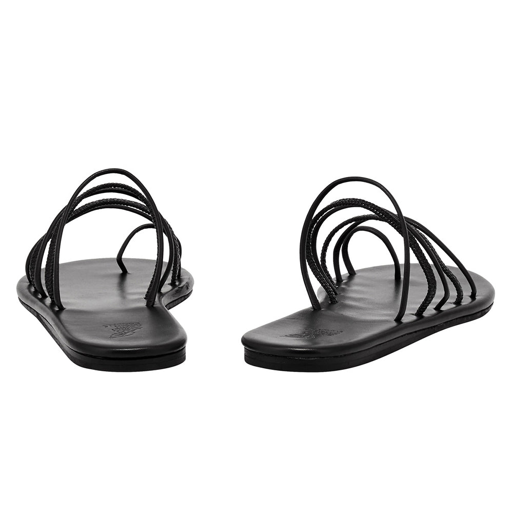 Imatio Synthetic Leather Black – Ancient Greek Sandals