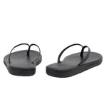 Saionara Leather Flip Flop Black 3-4