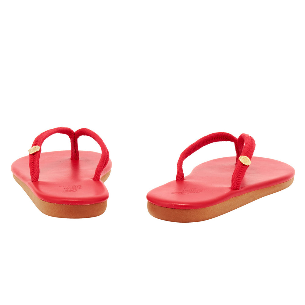 サンダル・ミュール ANCIENT GREEK SANDALS SLIPPER (SAIONARAROPE RED) Saionara – Ancient Greek Sandals