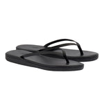 Saionara Leather Flip Flop Black 3-4