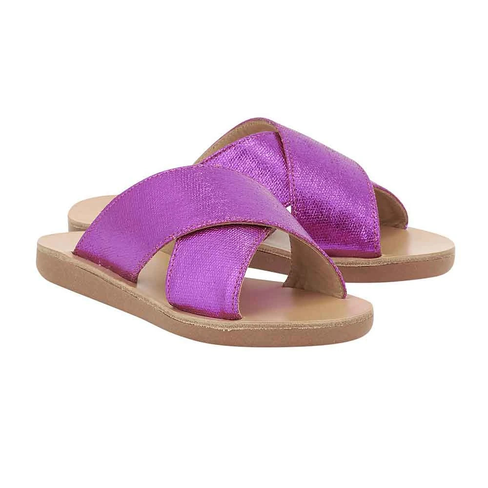 Little Thais Soft Lame Fuchsia 3