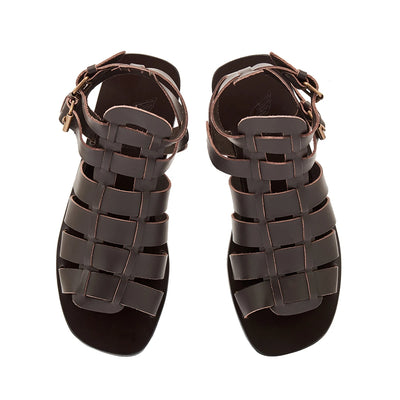 Alexandros Leather T-Moro sandals top