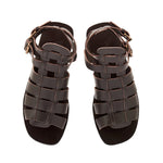 Alexandros Leather T-Moro sandals top