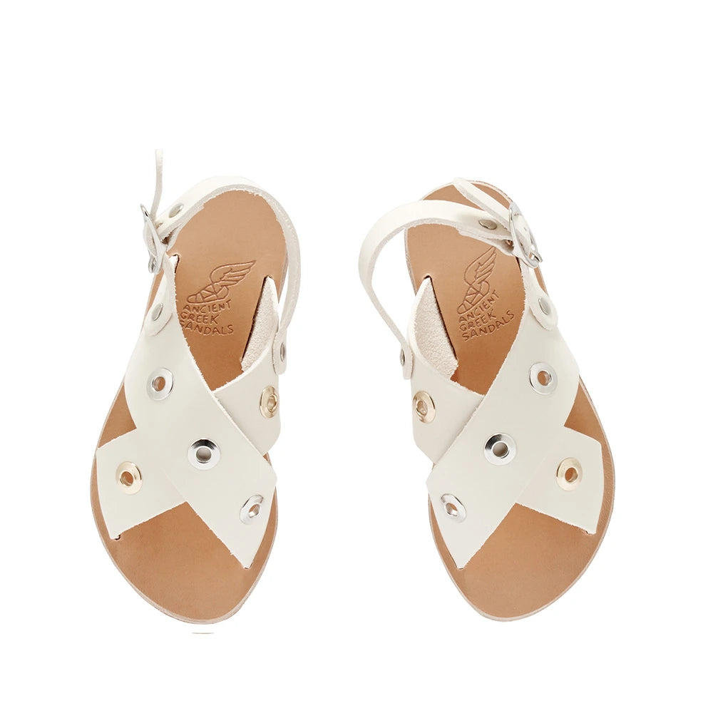 Little Maria Eyelets Soft Off White top