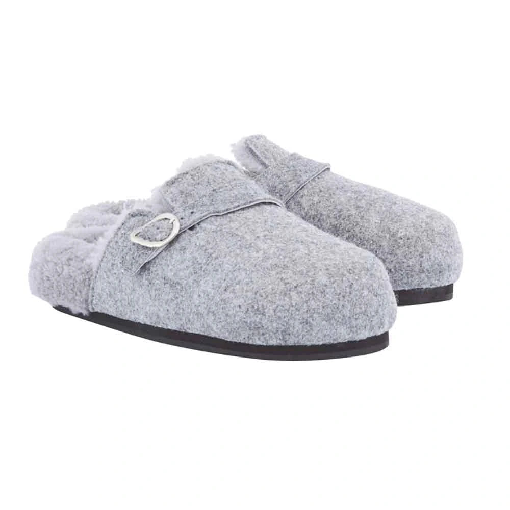 Vasilitsa Felt/Sheepskin Grey 3-4 view
