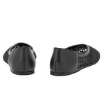 Aeropi Ballet Flat Raffia Black back
