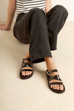Filipa Naplack Leather sandals