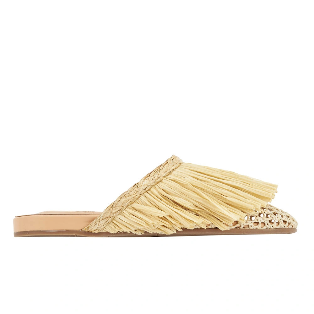 Fringe Slipper Natural