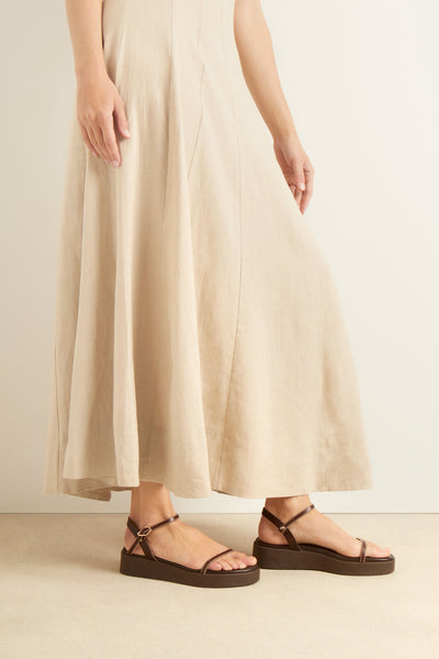 Irida Stitch Leather Sandals