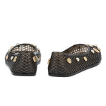 Iro with Shells Black sandals back