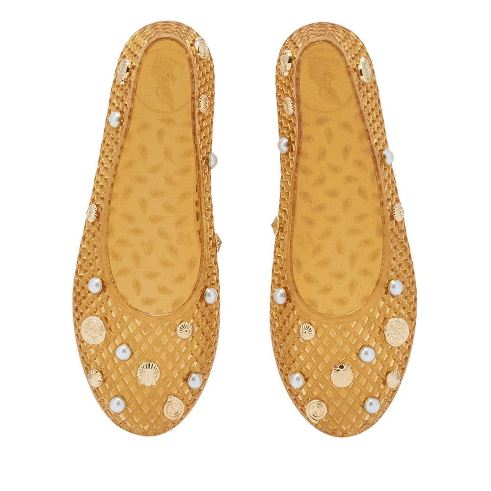 Iro with Shells Caramel sandals top