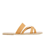 Jason Leather Natural sandals side