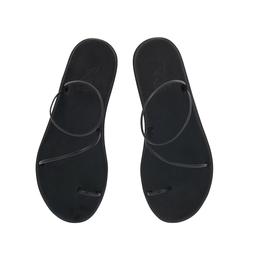 Kansiz Synthetic Leather Black – Ancient Greek Sandals Kansiz Synthetic Leather Black – Ancient Greek Sandals