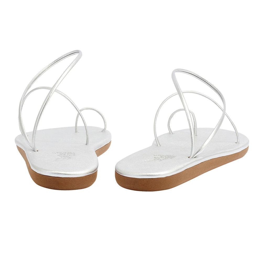 Kansiz All Silver sandals back