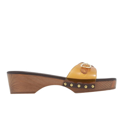 Omonia Clog Jelly Caramel sandals side