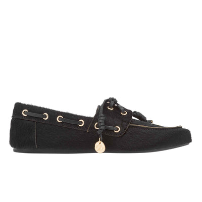 Pliaria Boat Shoe Black