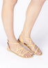 Delia Leather Natural sandals 