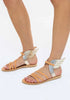 Ikaria Leather Natural/Platinum sandals 