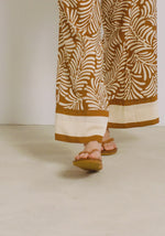 Saionara Rope/Leather Tan sandals