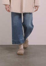 Vasilitsa Felt/Sheepskin Camel slippers