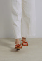 Bomba Leather Red sandals