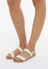 Clio Leather Off White Sandals 