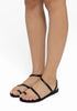 Apli Eleftheria Leather Black sandals
