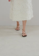 Eleftheria 70s Leather Gold sandals