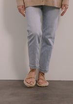 Eleftheria Shearling Natural sandals