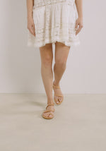 Aura Leather Natural sandals