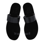 Thalos Leather Black sandals top