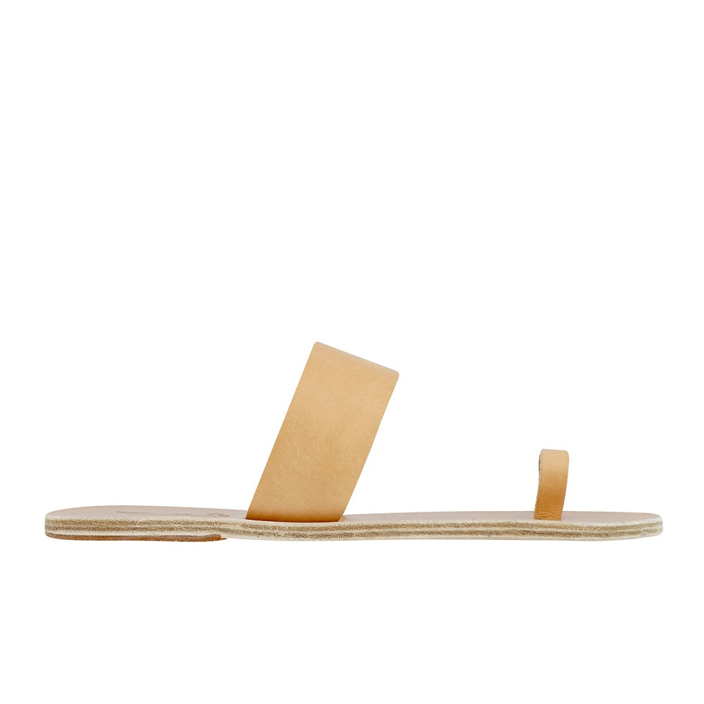 Thalos Leather Natural sandals side