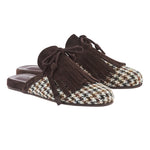 Thelma Fringe Tweed Brown
