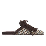 Thelma Fringe Tweed Brown