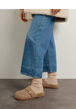 Vasilitsa Felt/Sheepskin Camel sandals