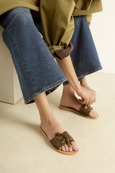 Verina Suede Leather sandals