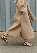 Zelina Naplack leather sandals